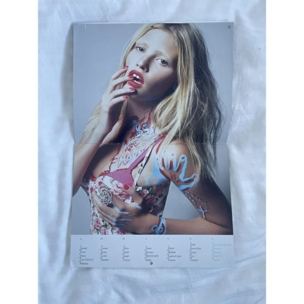 2008 VOGUE Paris France Calendar Terry Richardson Carine Roiteld Sexy Supermodel